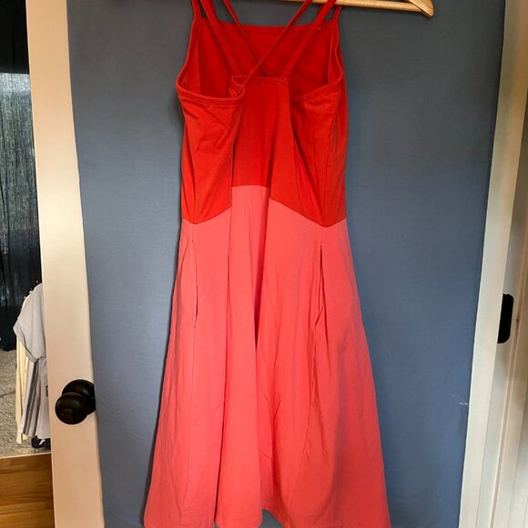 Pact Spaghetti Strap Organic Cotton Fit Flare Dress - Picture 6 of 8